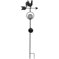 STAR TRADING LED-solcellelampe Windy, viser vindretningen