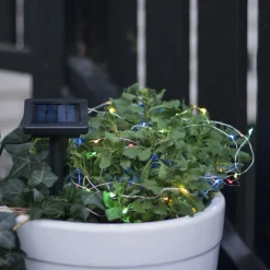 LED-solcellelyskæde Dew Drop, flerfarvet^STAR TRADING Hot