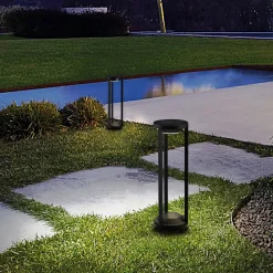 LED-solcellepullerter Pilastro, sensor, jordspyd^Heitronic Sale