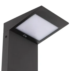 FARO BARCELONA LED-solcellevejbelysning Soleil, antracit, metal, IP54, sensor