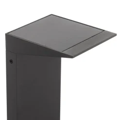 FARO BARCELONA LED-solcellevejbelysning Soleil, antracit, metal, IP54, sensor