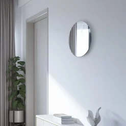 LED-spejl Ring L, Ø 39 cm, glas, varmhvid^Nowodvorski Lighting Hot