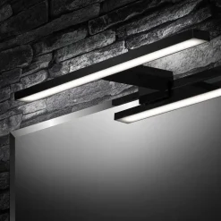 Briloner LED-spejlbelysning Dun Brilo, IP44, bredde 30 cm