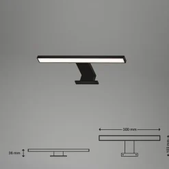 Briloner LED-spejlbelysning Dun Brilo, IP44, bredde 30 cm