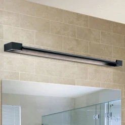 ORION Væg- Og Spejllamper>LED-spejlbelysning Marilyn i sort, bredde 90 cm