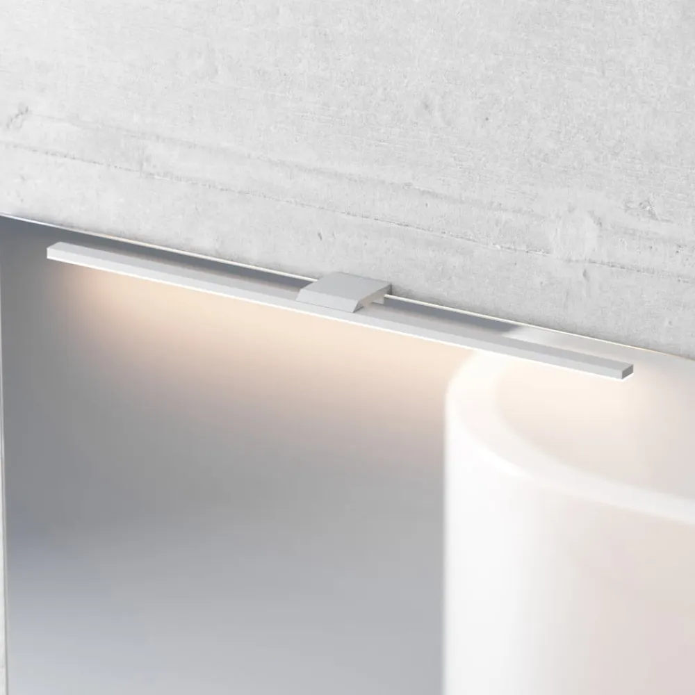 MCJ Væg- Og Spejllamper>LED-spejlbelysning Triga, IP44, hvid, 60 cm, 3.000K