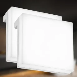 Briloner LED-spejllampe Aniani, hvid, 4.000 K, sæt med 2 stk