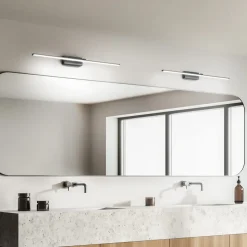 Fabas Luce LED-spejllampe Nala, forkromet, bredde 110 cm, metal