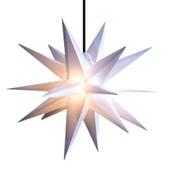 LED-stjerne til udendørs brug, 18 takker, hvid, Ø 55 cm^STERNTALER Best