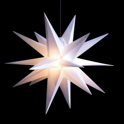LED-stjerne til udendørs brug, 18 takker, hvid, Ø 55 cm^STERNTALER Best
