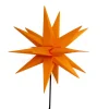 STERNTALER LED-stjerne, ude, med jordspyd, Ø 55 cm, gul