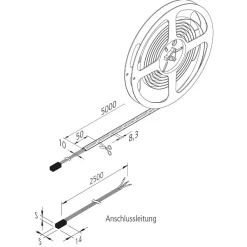 LED-strip Dynamic-Tape S IP54 2.700-5.000K 500cm^Hera Clearance