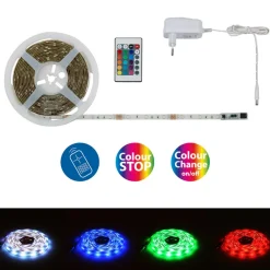 Briloner Dekorationsbelysning|Led Strips>LED-Strip Flow, RGB, selvklæbende