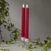 LED-strip, rød, 25 cm, voks, batteri sæt med 2 stk^STAR TRADING Discount