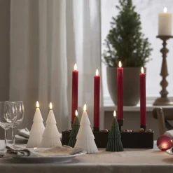 LED-strip, rød, 25 cm, voks, batteri sæt med 2 stk^STAR TRADING Discount