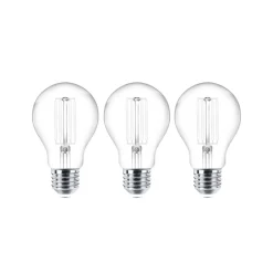 Lindby Filament Pære|Led Pærer>LED-trådpære E27 sæt med 3 stk. 7W 806 lm klar 2.700K