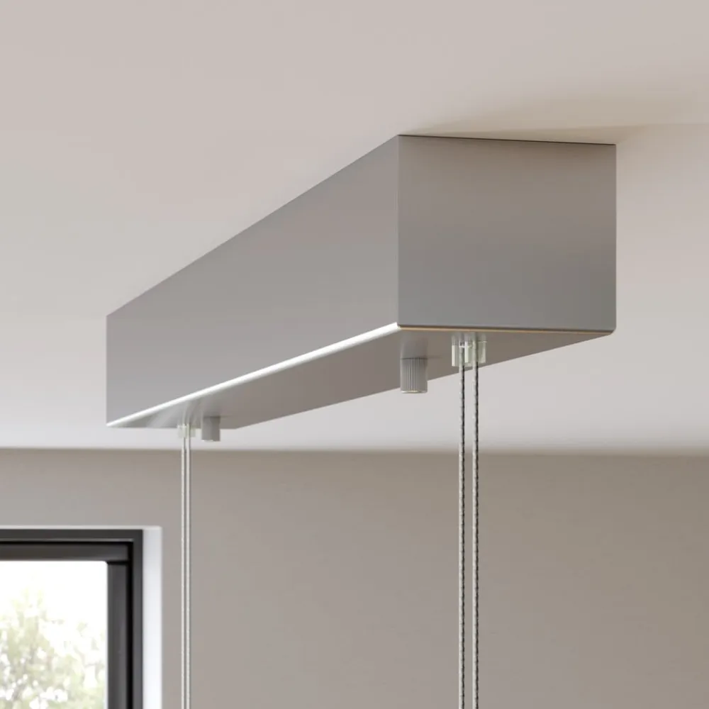 Lucande LED-træpendellampe Karinja med lysdæmper, natur