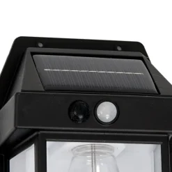 Milagro Lighting LED-udendørs væglampe Filo, plast, sort, IP44