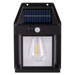 LED-udendørs væglampe Mira, sensor, sort, 2 stk. IP44^Näve Online