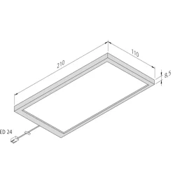 Hera Underskabsbelysning>LED-underskabsbelysning Sky 3-sæt 4.000K stål