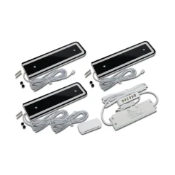Hera Underskabsbelysning>LED-underskabsbelysning U-Pad F, sæt med 3 stk. 4.000K sort Sensor