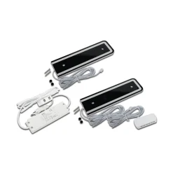 LED-underskabsbelysning U-Pad F, sæt med 2 stk. 4.000K sort Sensor^Hera Best