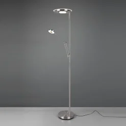 LED-uplight Barrie med læselampe, nikkel mat^Trio Lighting Sale