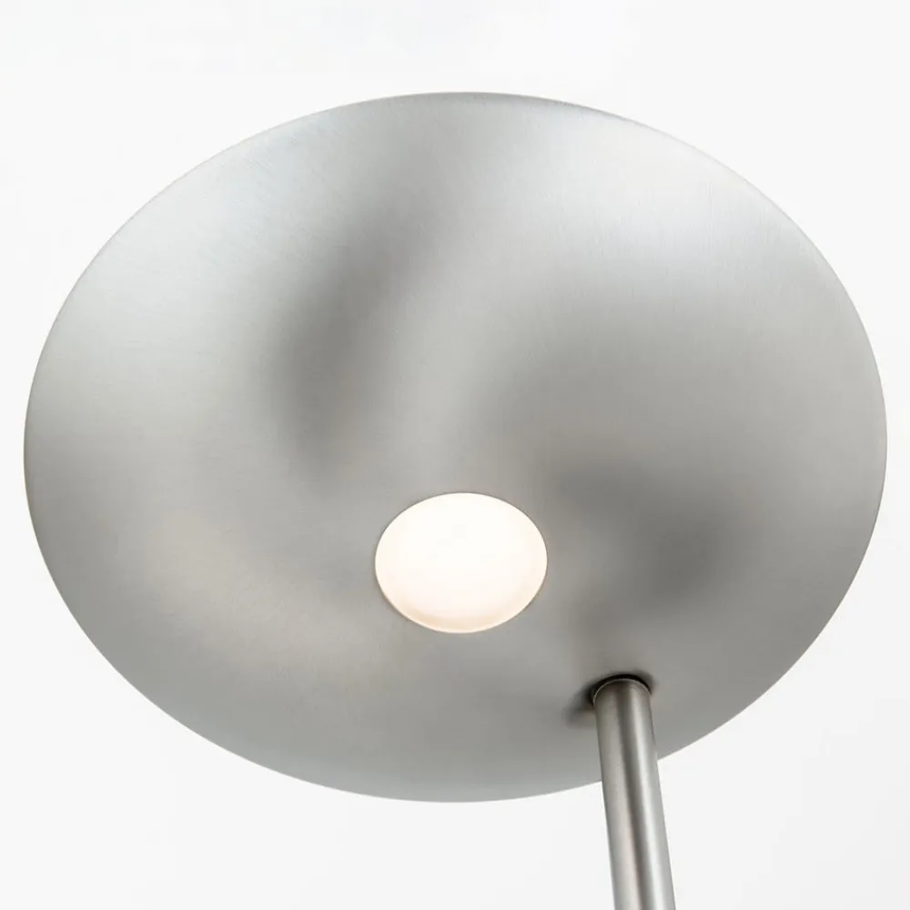 ORION Gulvlamper|Gulvlamper>LED-uplight Cobra med læselampe i nikkel