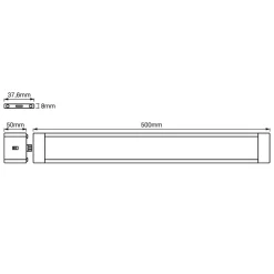 Cabinet Slim underskabslampe 50 cm 2^LEDVANCE Outlet