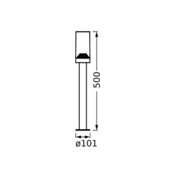 Endura Classic Amber stibelysning, mørkegrå^LEDVANCE Hot