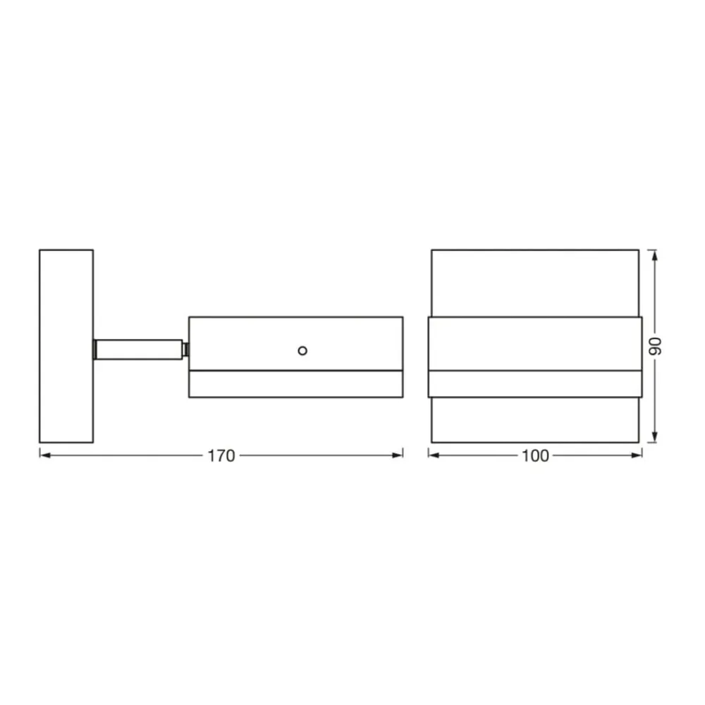 LEDVANCE Endura Classic Spot Square udendørs væglampe
