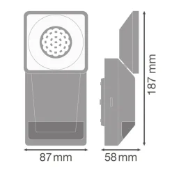 Endura Pro Spot sensor LED-spot 8W hvidt^LEDVANCE Hot