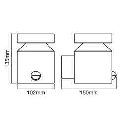 LEDVANCE Endura Style Cylinder Sensor væglampe