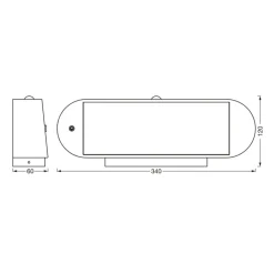 Endura Style Solar Oval væglampe 3.000 K^LEDVANCE Clearance