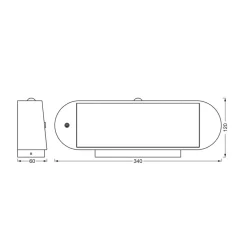 Endura Style Solar Oval væglampe 4000 K^LEDVANCE Outlet