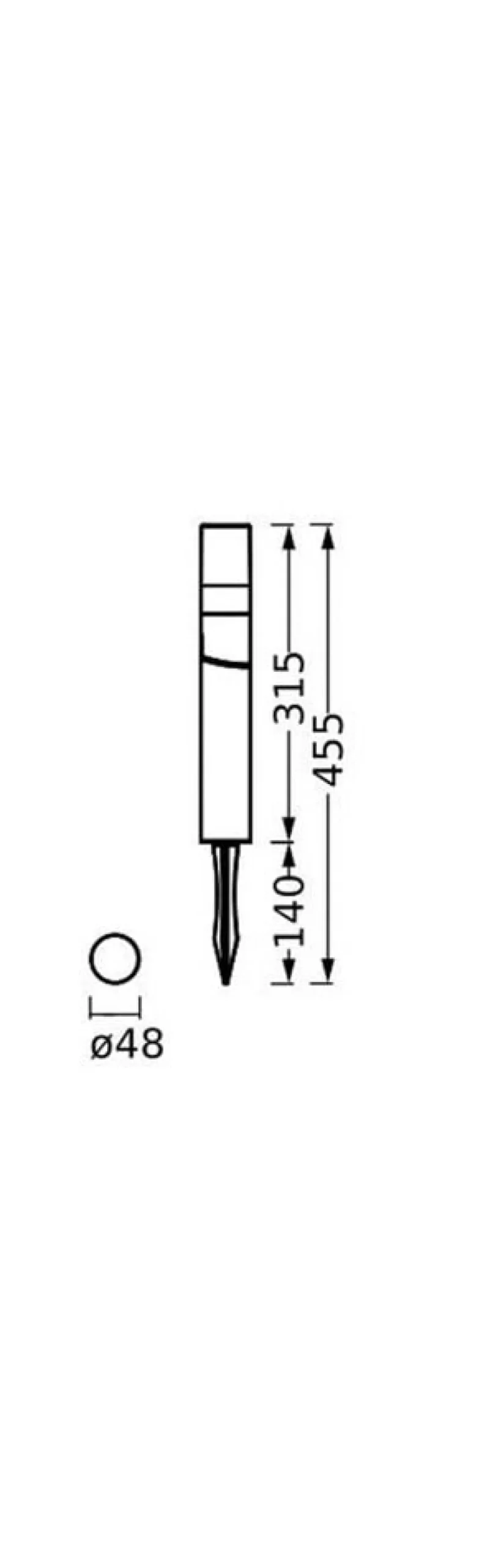 LED jordspydslys Endura Hybrid Rota Spike 1W^LEDVANCE