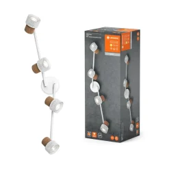 LEDVANCE LED loftspot Cork, GU10, 4-lys, dæmpbar, hvid