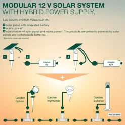 LEDVANCE LED-lampe med jordspyd Endura Hybrid Spike, stål