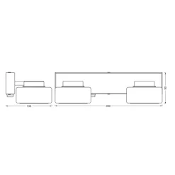 LED-væglampe Orbis Flame, 2 lyskilder, krom, IP44^LEDVANCE Discount