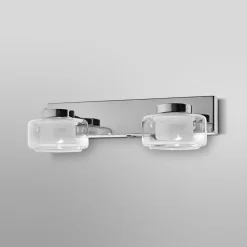 LED-væglampe Orbis Flame, 2 lyskilder, krom, IP44^LEDVANCE Discount