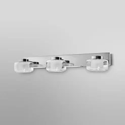 LEDVANCE LED-væglampe Orbis Flame, 3 lyskilder, krom, IP44