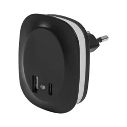 Børn LEDVANCE Lunetta Edge stikdåse-natlampe, sort