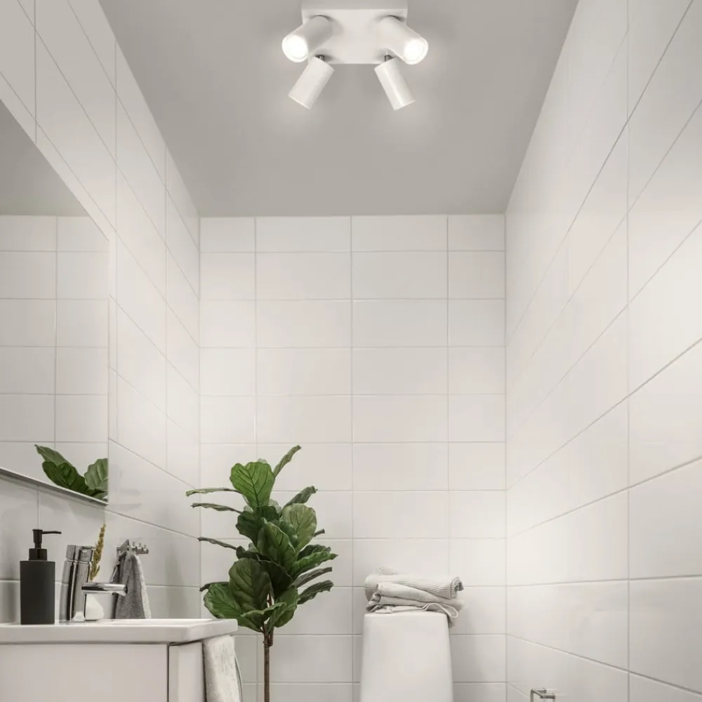 Octagon LED-spot, dæmpbar, 4-lys, firkantet, hvid^LEDVANCE Best