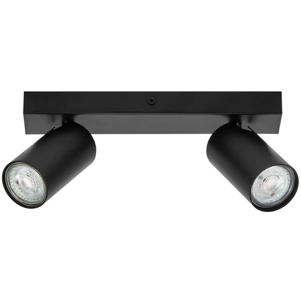 LEDVANCE Octagon LED-spotlight, dæmpbar, to lamper, sort