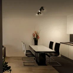 Octagon LED-spotlight, sort, metal, 60 cm, GU10^LEDVANCE Best