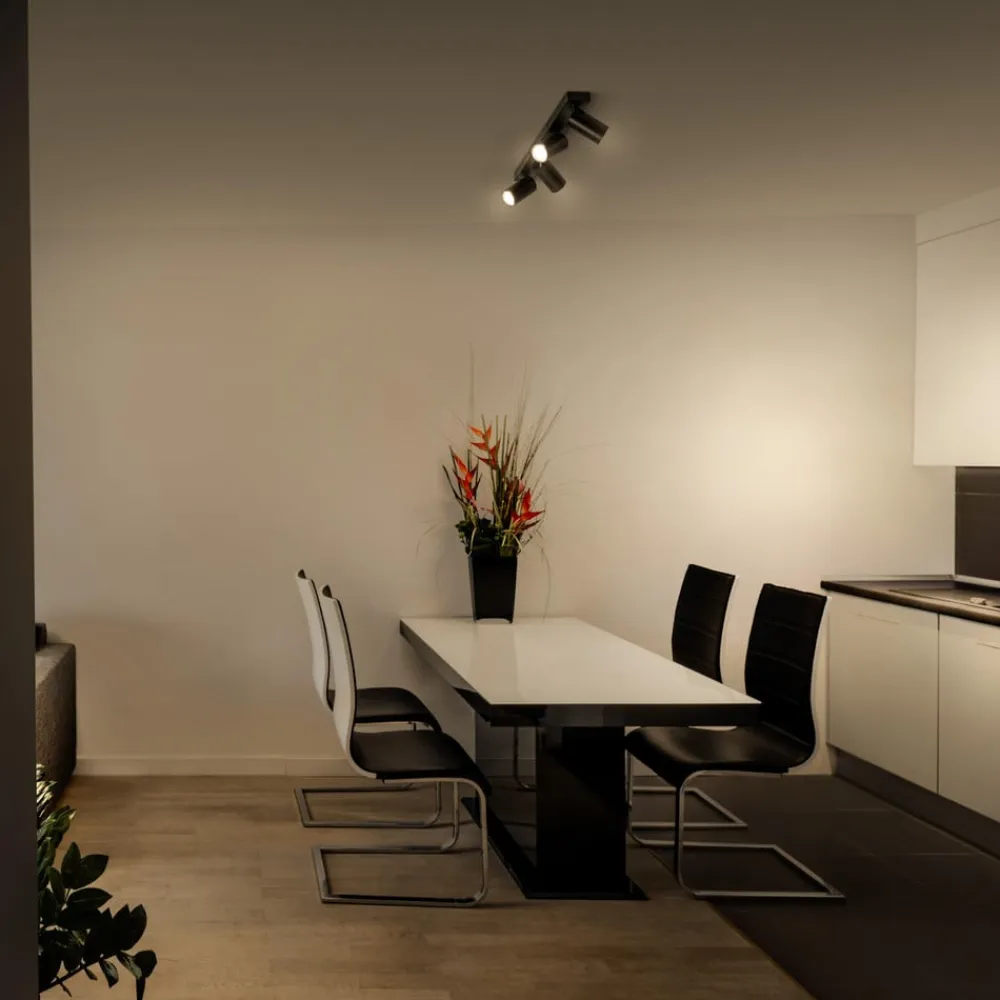 Octagon LED-spotlight, sort, metal, 60 cm, GU10^LEDVANCE Best