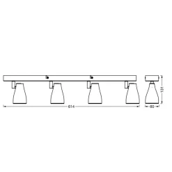 Pear LED-spot GU10 4 lk grå^LEDVANCE Discount