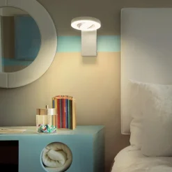 LEDVANCE Væglamper|Væglamper>Saturn CCT LED-vægspot, afbryder, hvid