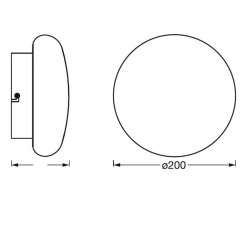 WiFi Orbis Wall Aqua IP44 Ø 20 cm^LEDVANCE SMART+ Clearance