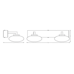 WiFi Orbis Wall Elypse 2 lyskilder^LEDVANCE SMART+ Online
